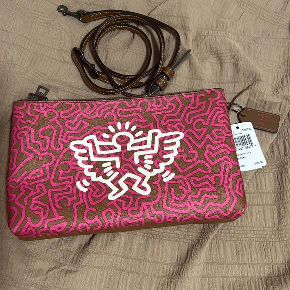COACH x KEITH HARING Lyla Crossbody Leather Bag